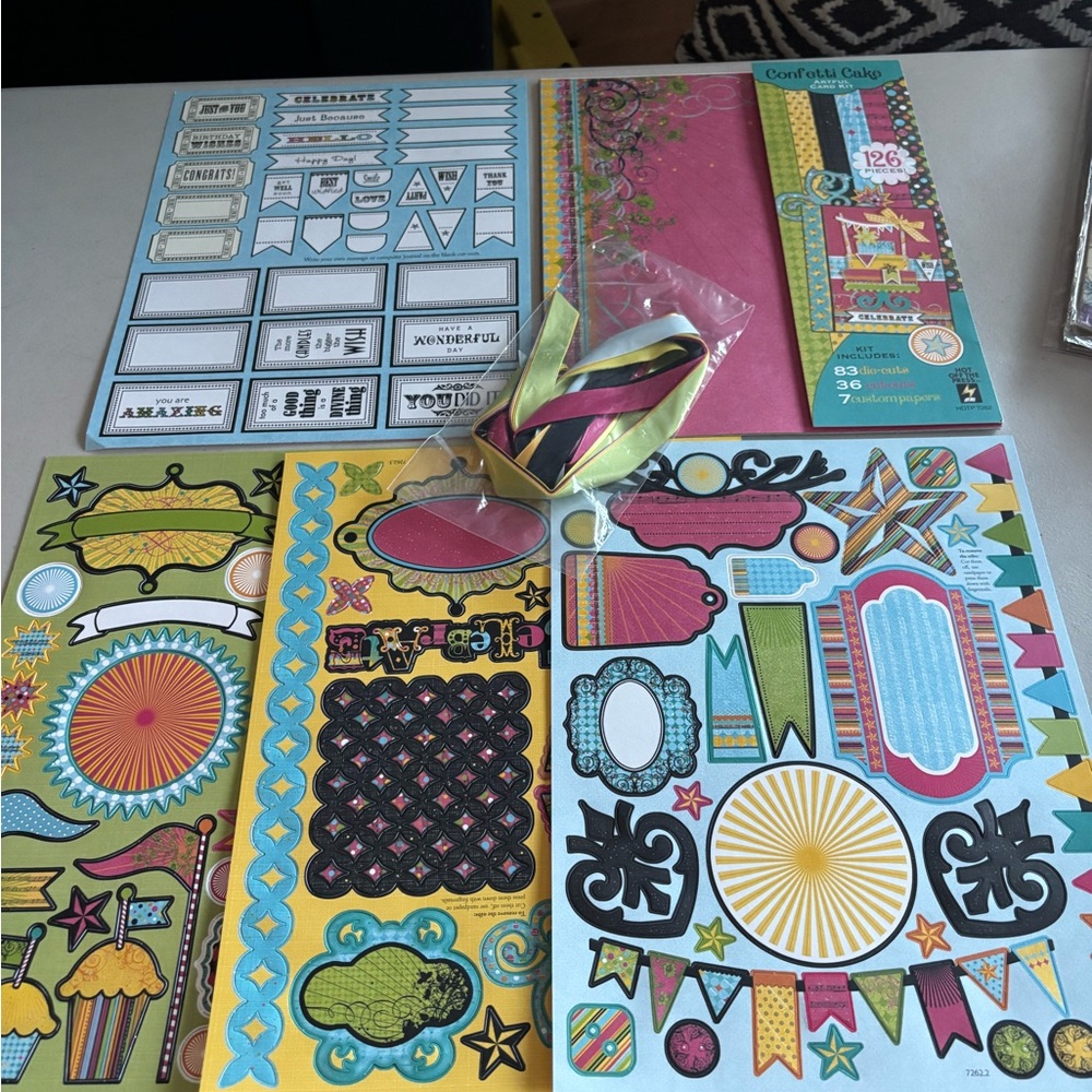 Vibrant Arts & Crafts Sticker Set